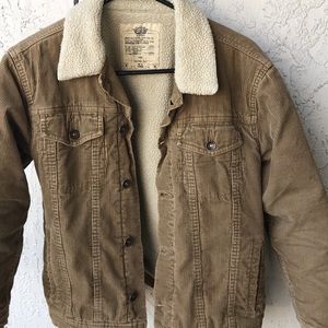Boys’ Corduroy Sherpa-Lined Trucker Jacket